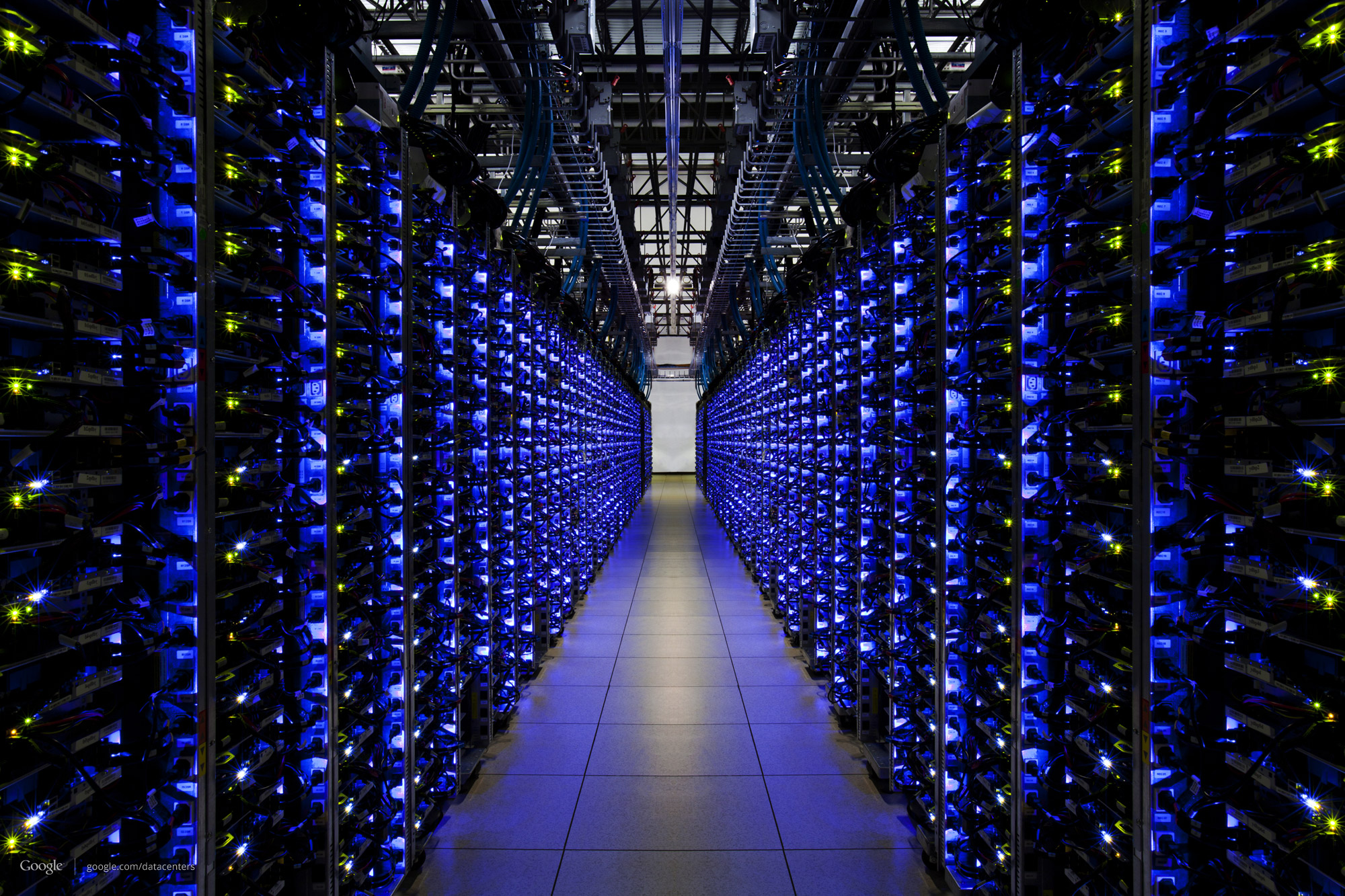 Datacenter van Google aangesloten op hoogspanningsnet